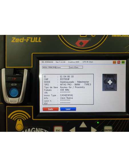 TELEMANDO BMW SMART KEY MODELO I3 (2015-18) MODELO I8( 2015-18) PCF7953 HITAG PRO (BDC)