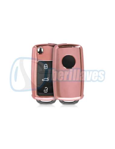 Funda TPU VAG Sistema MQB alta calidad Color:Rosa