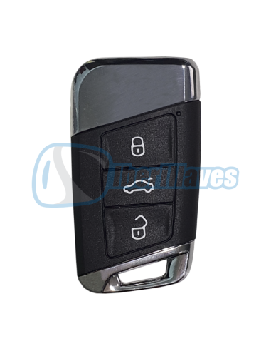 CARCASA VW PASSAT MQB 3B KEYLESS PLATEADO