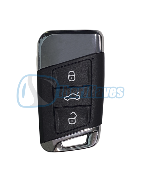 CARCASA VW PASSAT MQB 3B KEYLESS PLATEADO