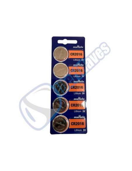 PILA CR2016 MURATA(SONY) LITIO 3V B/5