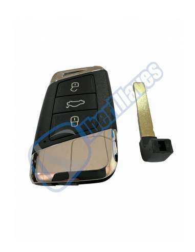 CARCASA VW PASSAT MQB 3B KEYLESS PLATEADO