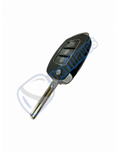 Carcasa mando Hyundai plegable 3 botones