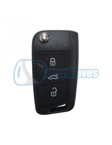 MANDO A DISTANCIA MQB 5G0959753BA SIN KESSY ID88 Volkswagen Golf Mk7 (08/2012 - 08/2015) NEGRA