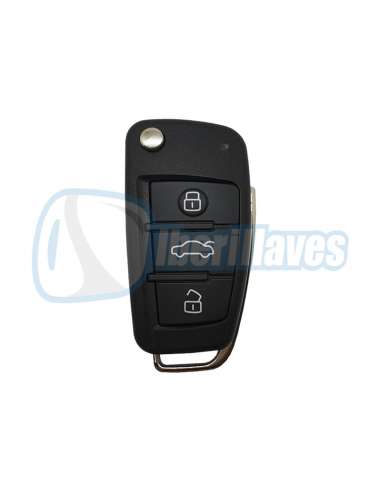 Telemando plegable Audi 3 BOTONES 434Mhz A2/A4 B7 2005-2008 EXEO