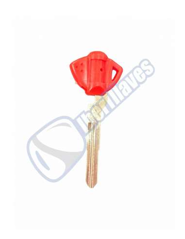 llave para chip Suzuki Moto ranura izquierda  roja
